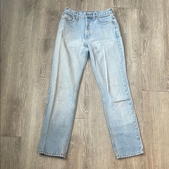 Vintage guess denim jeans size 26 button fly made in USA straight leg - Picture 1 of 6